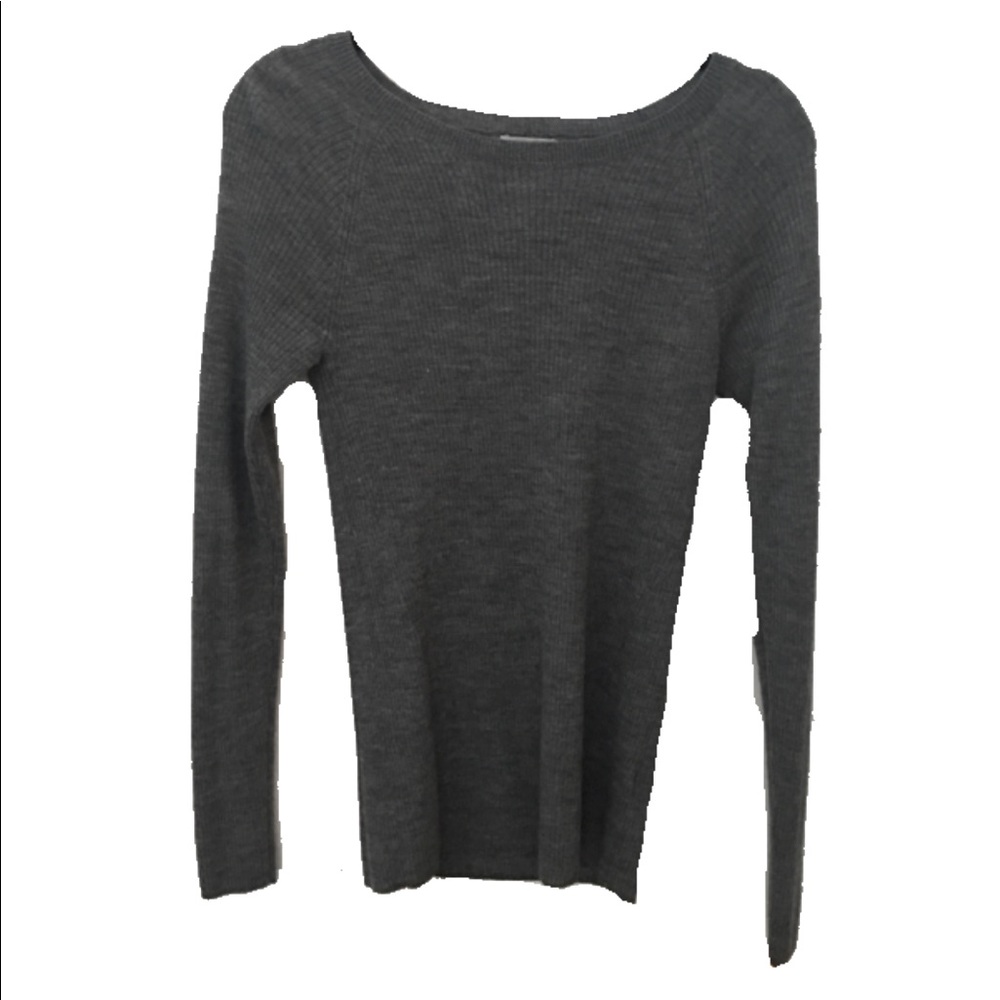 Grey Merino Wool Sweater